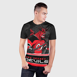 Футболка спортивная мужская New Jersey Devils, цвет: 3D-принт — фото 2