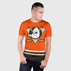 Футболка спортивная мужская Anaheim Ducks, цвет: 3D-принт — фото 2