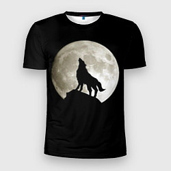 Футболка спортивная мужская Moon Wolf, цвет: 3D-принт