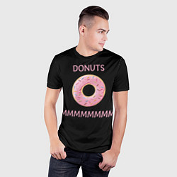 Футболка спортивная мужская Donuts, цвет: 3D-принт — фото 2
