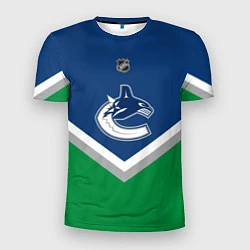 Футболка спортивная мужская NHL: Vancouver Canucks, цвет: 3D-принт