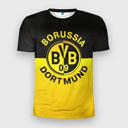 Футболка спортивная мужская Borussia Dortmund FC, цвет: 3D-принт