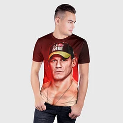 Футболка спортивная мужская John Cena: Flame, цвет: 3D-принт — фото 2