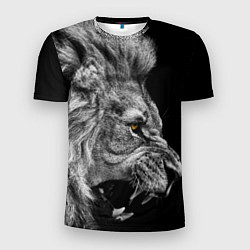 Мужская спорт-футболка Оскал льва