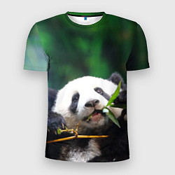 Мужская спорт-футболка Панда на ветке