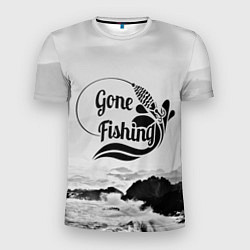 Футболка спортивная мужская Gone fishing, цвет: 3D-принт