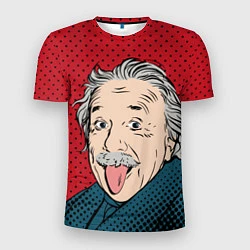 Мужская спорт-футболка Альберт Эйнштейн: Поп-арт