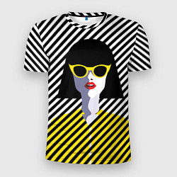 Футболка спортивная мужская Pop art girl, цвет: 3D-принт