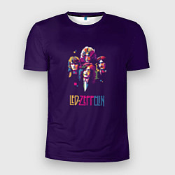 Футболка спортивная мужская Led Zeppelin Color, цвет: 3D-принт