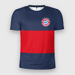 Мужская спорт-футболка Bayern Munchen - Red-Blue FCB 2022 NEW