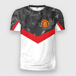 Футболка спортивная мужская Man United FC: Grey Polygons, цвет: 3D-принт