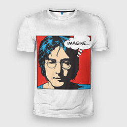 Футболка спортивная мужская John Lennon: Imagine, цвет: 3D-принт