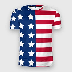 Мужская спорт-футболка USA Flag