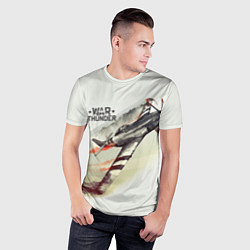 Футболка спортивная мужская War Thunder, цвет: 3D-принт — фото 2