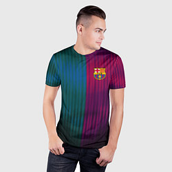 Футболка спортивная мужская Barcelona FC: Abstract 2018, цвет: 3D-принт — фото 2