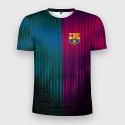 Мужская спорт-футболка Barcelona FC: Abstract 2018