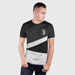 Футболка спортивная мужская FC Juventus: Sport Geometry, цвет: 3D-принт — фото 2