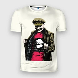 Мужская спорт-футболка Стильный Ленин