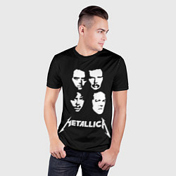 Футболка спортивная мужская Metallica - rock band, цвет: 3D-принт — фото 2