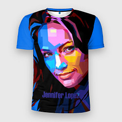 Мужская спорт-футболка Jennifer Lopez Art