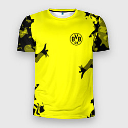 Футболка спортивная мужская FC Borussia Dortmund: Yellow Original, цвет: 3D-принт