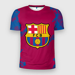 Мужская спорт-футболка FC Barcelona: Purple & Blue