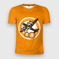 Мужская спорт-футболка Bitcoin Air
