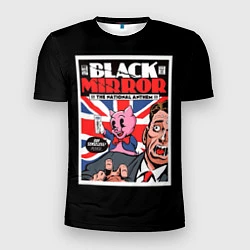 Мужская спорт-футболка Black Mirror: Pig Poster