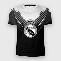 Футболка спортивная мужская FC Real Madrid: Black Style, цвет: 3D-принт