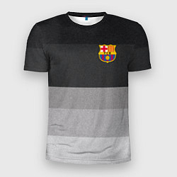 Мужская спорт-футболка ФК Барселона: Серый стиль