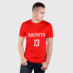 Футболка спортивная мужская Rockets: James Harden 13, цвет: 3D-принт — фото 2