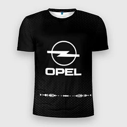 Футболка спортивная мужская Opel: Black Abstract, цвет: 3D-принт