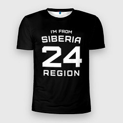 Футболка спортивная мужская Im from Siberia: 24 Region, цвет: 3D-принт
