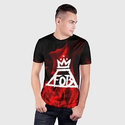 Футболка спортивная мужская Fall Out Boy: Red Flame, цвет: 3D-принт — фото 2