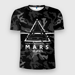 Футболка спортивная мужская 30 STM Camo, цвет: 3D-принт