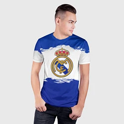 Футболка спортивная мужская Real Madrid FC, цвет: 3D-принт — фото 2
