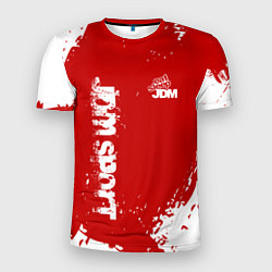 Футболка спортивная мужская Eat Sleep JDM: Red Style, цвет: 3D-принт