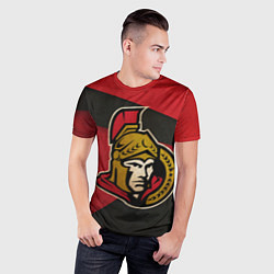 Футболка спортивная мужская HC Ottawa Senators: Old Style, цвет: 3D-принт — фото 2
