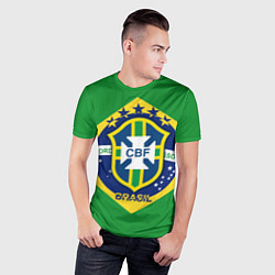 Футболка спортивная мужская CBF Brazil, цвет: 3D-принт — фото 2