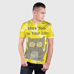 Футболка спортивная мужская More Sun In Your Life, цвет: 3D-принт — фото 2