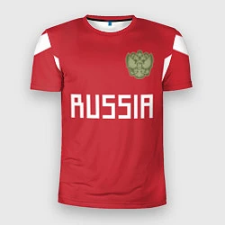 Футболка спортивная мужская Сборная России 2018, цвет: 3D-принт