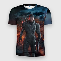 Футболка спортивная мужская Mass Effect: Soldier, цвет: 3D-принт