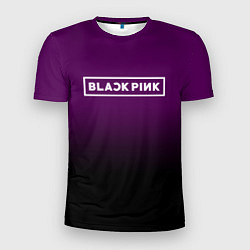 Футболка спортивная мужская Black Pink: Violet Gradient, цвет: 3D-принт