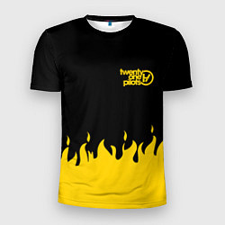 Мужская спорт-футболка 21 Pilots: Yellow Fire