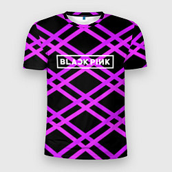 Футболка спортивная мужская Black Pink: Neon Lines, цвет: 3D-принт