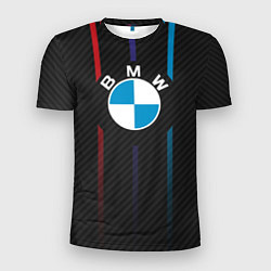 Футболка спортивная мужская BMW: Three Lines, цвет: 3D-принт