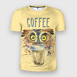 Мужская спорт-футболка Owls like coffee