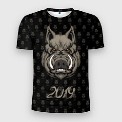 Мужская спорт-футболка Дикий кабан 2019