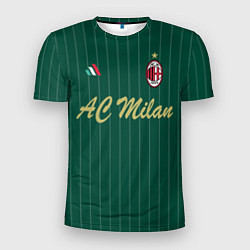 Футболка спортивная мужская AC Milan: Green Form, цвет: 3D-принт