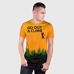 Футболка спортивная мужская Go Out & Climb, цвет: 3D-принт — фото 2